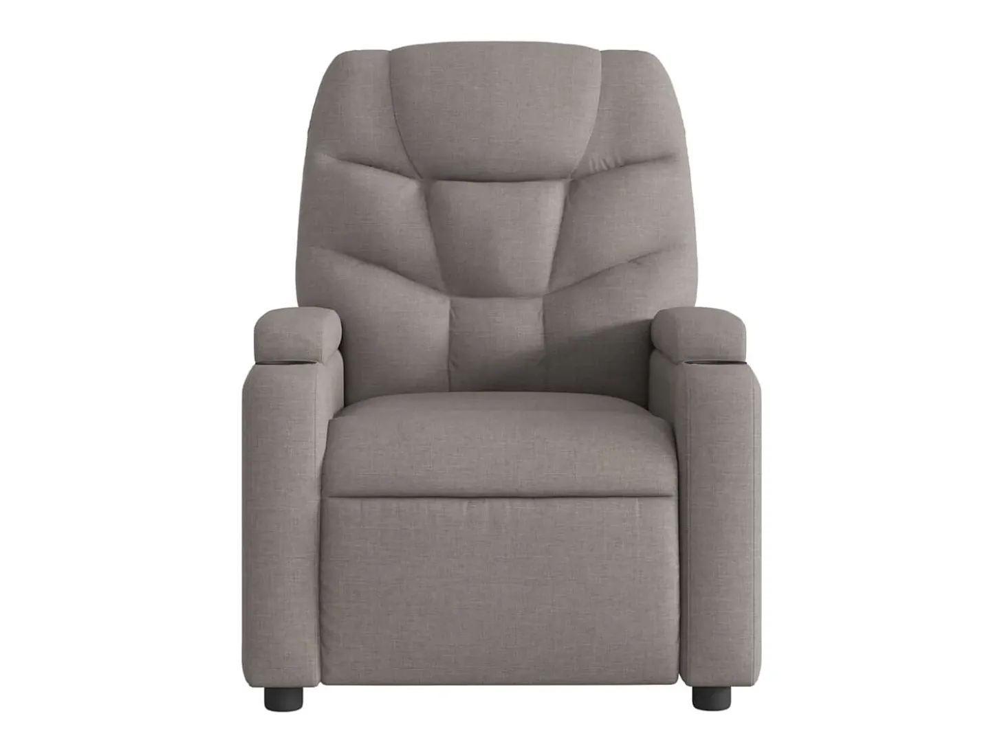 Poltrona de massagens reclinável tecido cinzento-acastanhado SHL514697