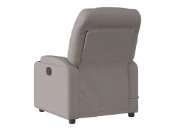 Poltrona de massagens reclinável tecido cinzento-acastanhado SHL514697