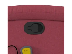 Poltrona de massagens reclinável tecido vermelho tinto SHL773987