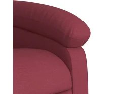 Poltrona de massagens reclinável tecido vermelho tinto SHL773987