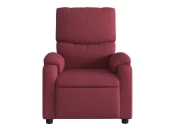 Poltrona de massagens reclinável tecido vermelho tinto SHL920074