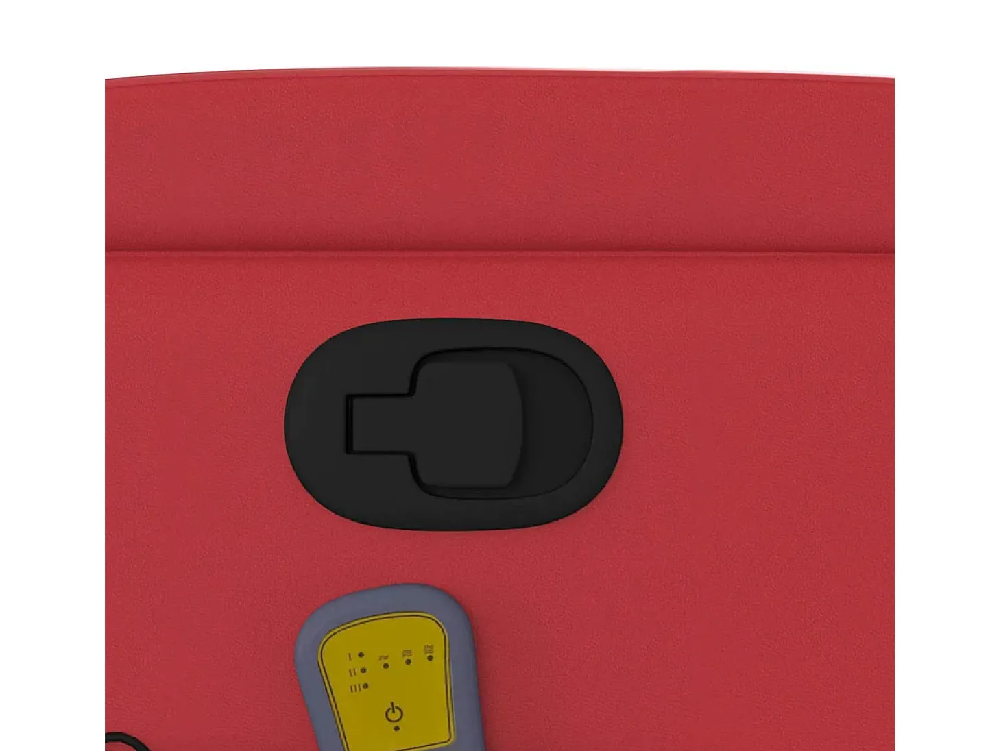 Poltrona de massagens reclinável couro artificial vermelho SHL693596