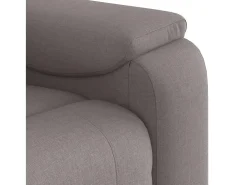 Poltrona de massagens reclinável tecido cinzento-acastanhado SHL407613