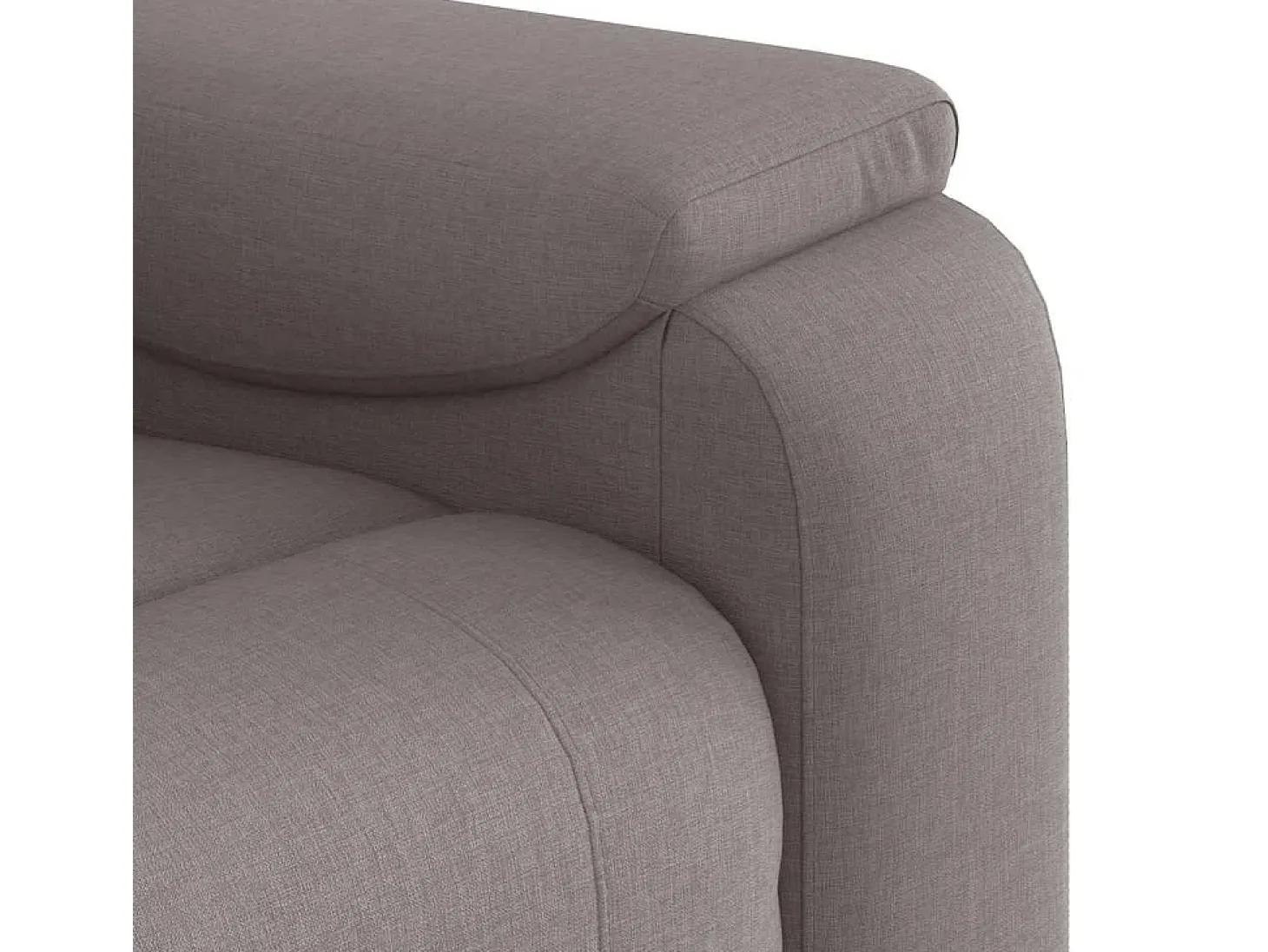 Poltrona de massagens reclinável tecido cinzento-acastanhado SHL407613