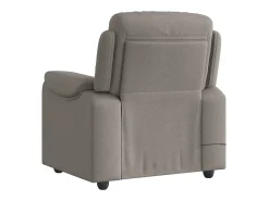 Poltrona de massagens reclinável tecido cinzento-acastanhado SHL407613