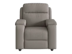 Poltrona de massagens reclinável tecido cinzento-acastanhado SHL407613