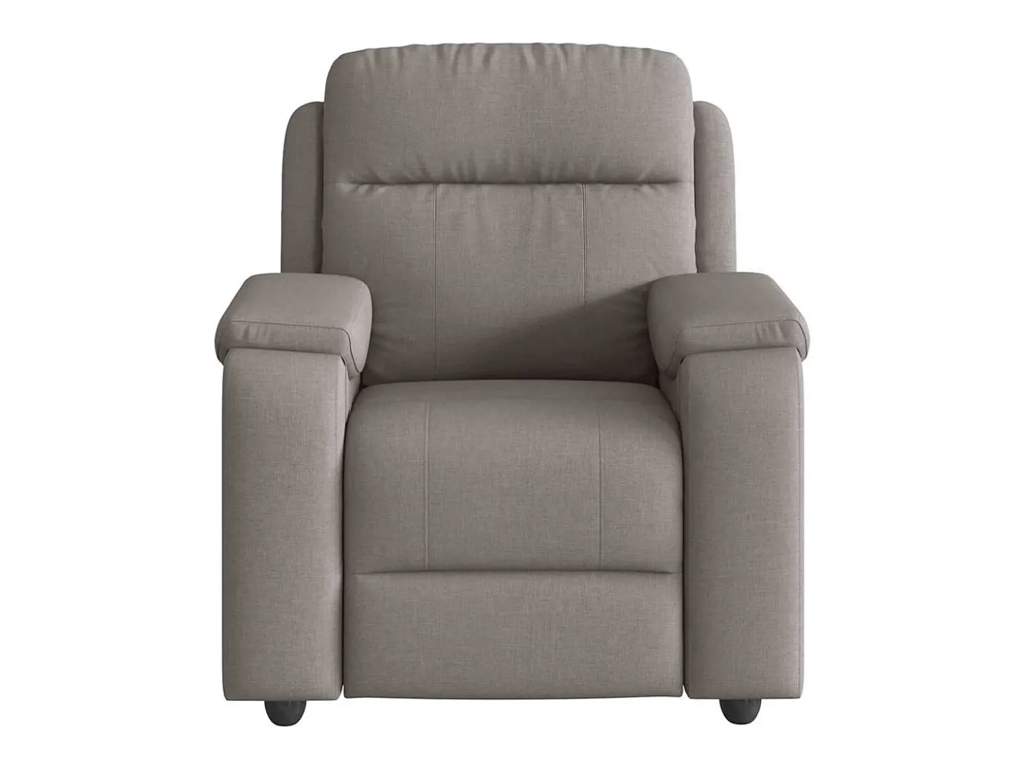 Poltrona de massagens reclinável tecido cinzento-acastanhado SHL407613