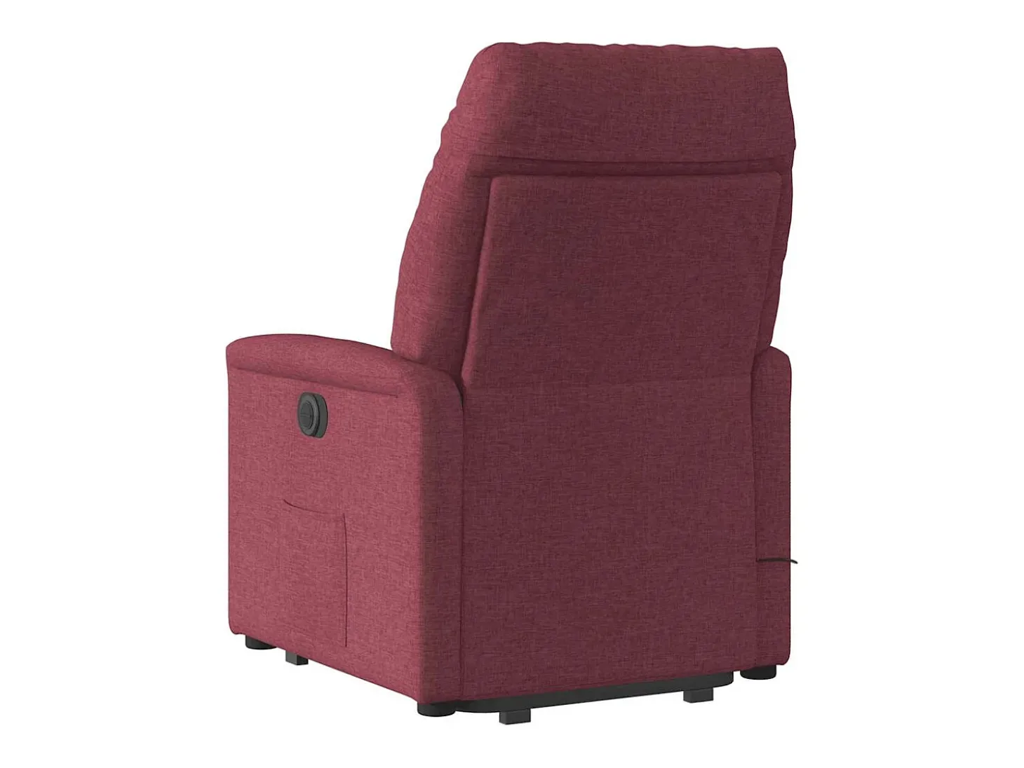 Poltrona de massagens reclin. elevatória tecido vermelho tinto SHL219765