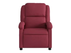 Poltrona de massagens reclinável tecido vermelho tinto SHL143363