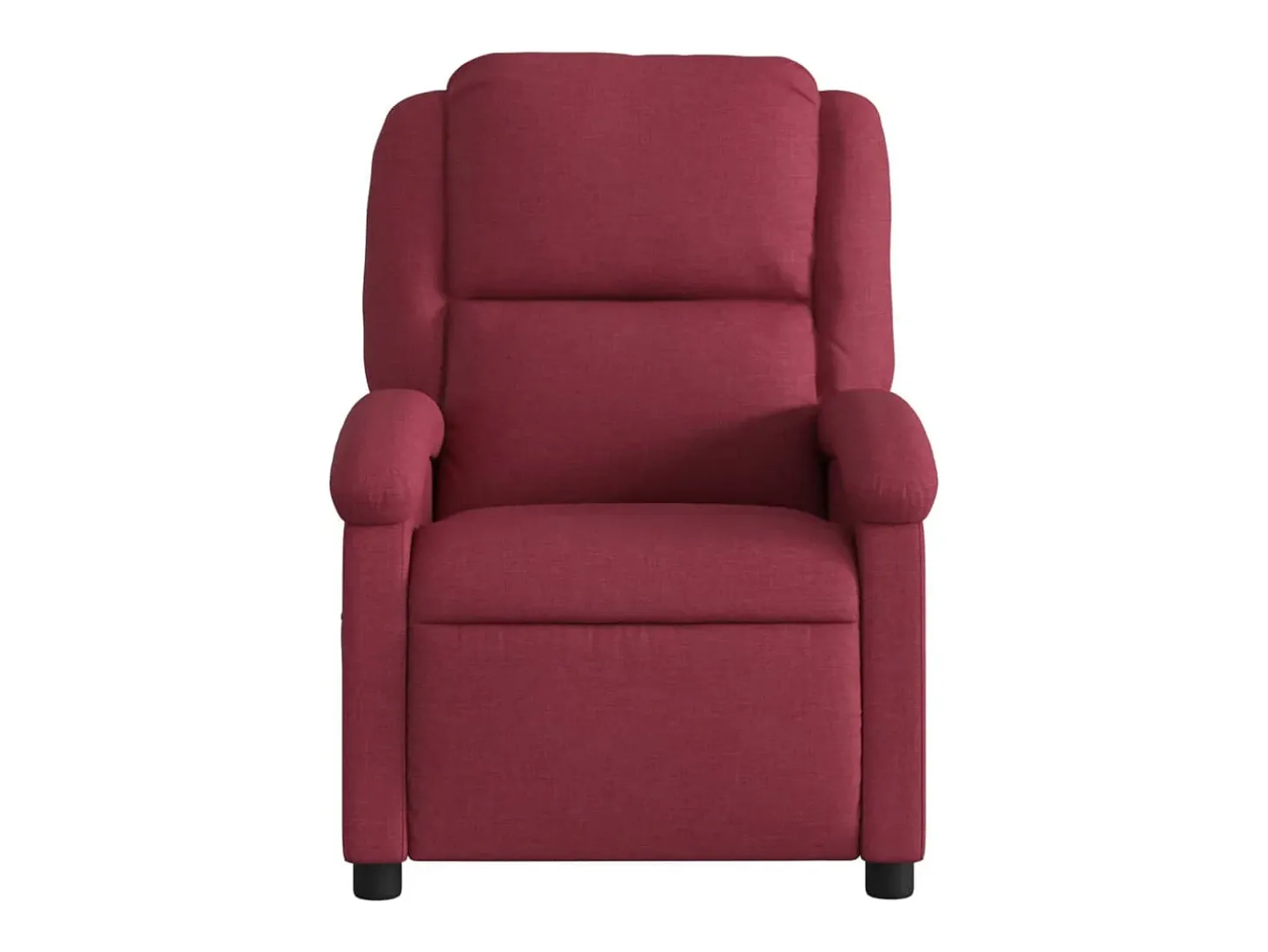 Poltrona de massagens reclinável tecido vermelho tinto SHL143363