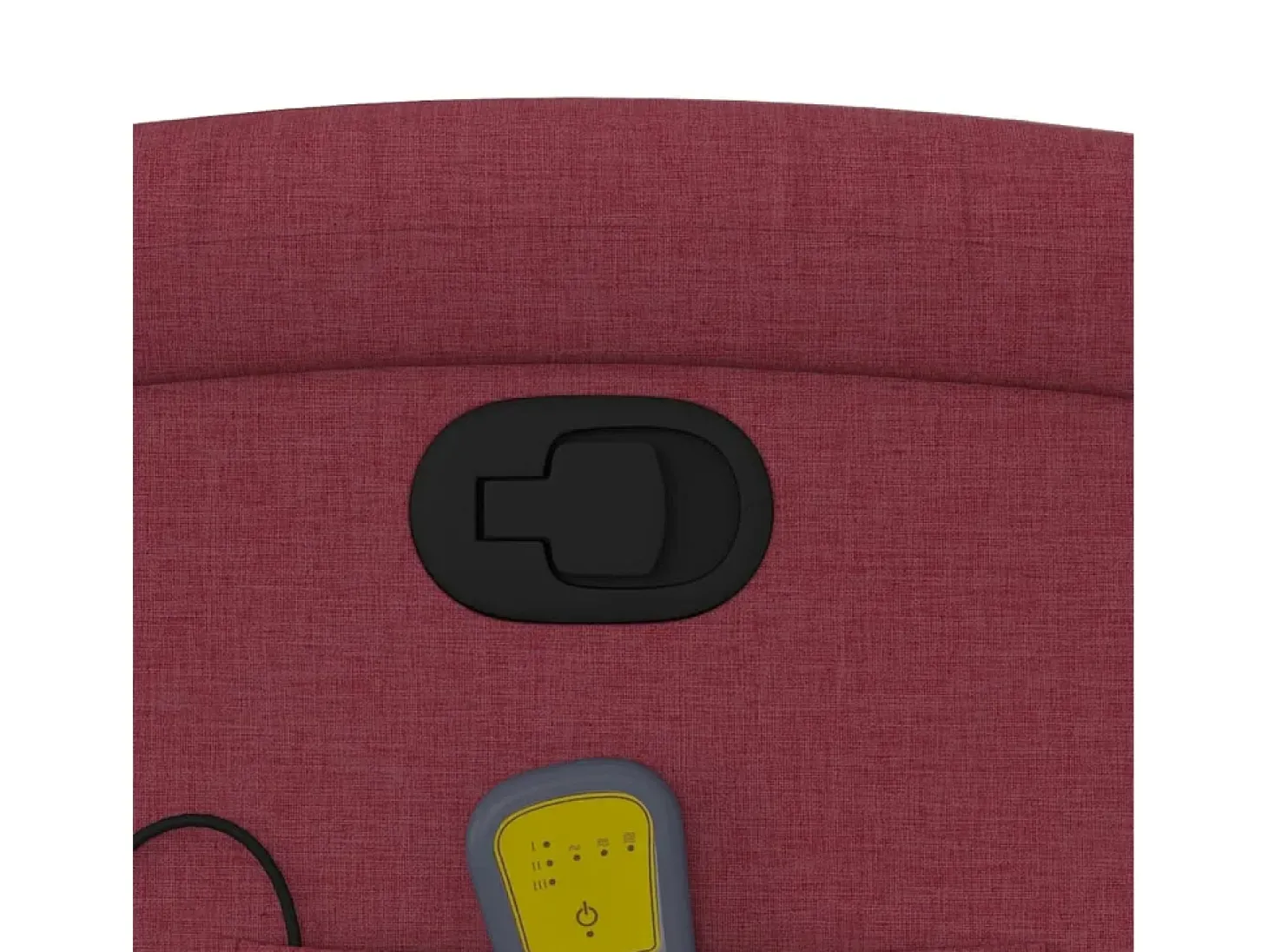Poltrona de massagens reclinável tecido vermelho tinto SHL143363