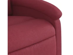 Poltrona de massagens reclinável tecido vermelho tinto SHL143363