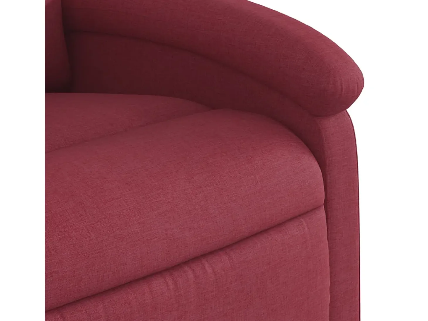 Poltrona de massagens reclinável tecido vermelho tinto SHL143363