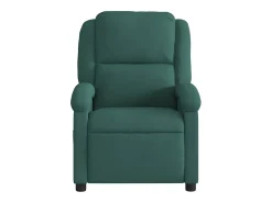 Poltrona de massagens reclinável veludo verde-escuro SHL800825