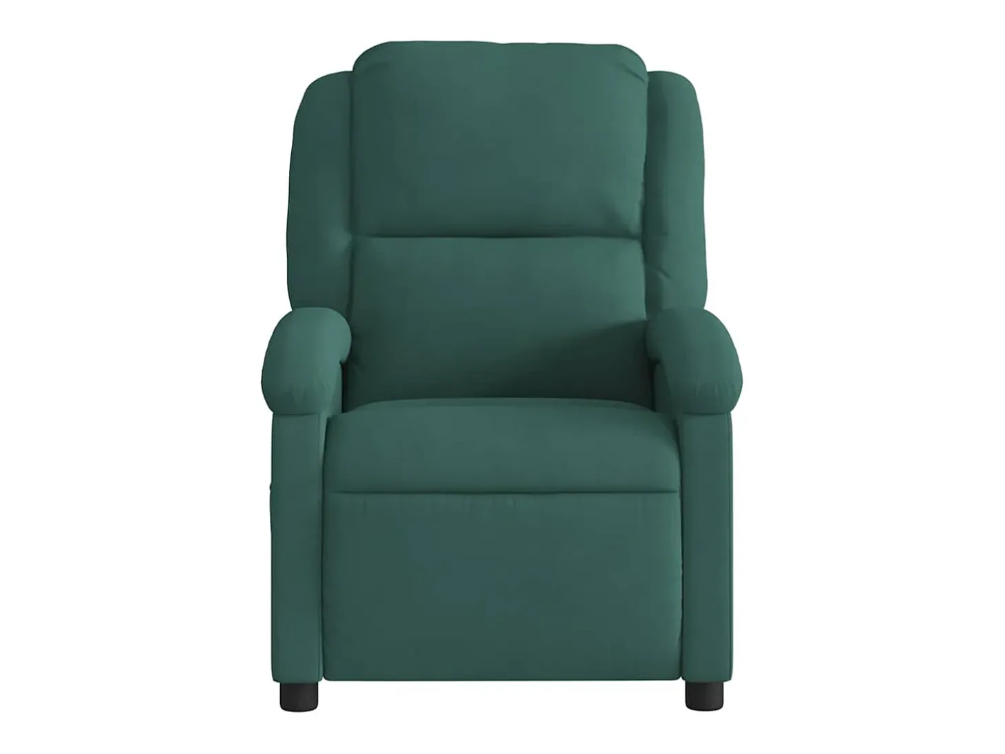 Poltrona de massagens reclinável veludo verde-escuro SHL800825