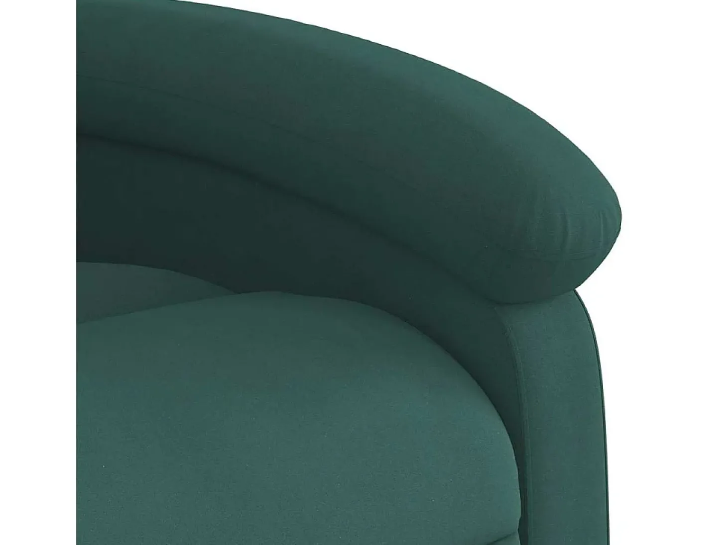 Poltrona de massagens reclinável veludo verde-escuro SHL800825