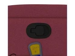 Poltrona de massagens reclinável tecido vermelho tinto SHL234837
