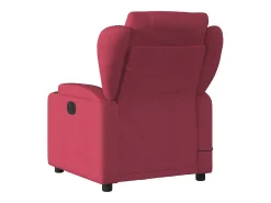Poltrona de massagens reclinável tecido vermelho tinto SHL234837