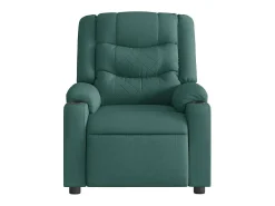 Poltrona de massagens reclinável tecido verde-escuro SHL33480