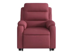 Poltrona de massagens reclin. elevatória tecido vermelho tinto SHL584124