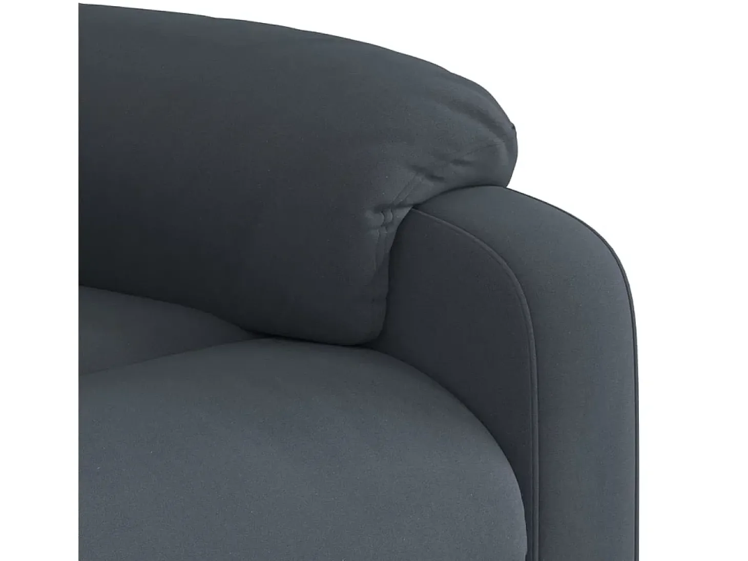 Poltrona de massagens reclinável elétrica veludo cinza-escuro SHL531325