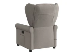Poltrona de massagens reclinável tecido cinzento-acastanhado SHL55617