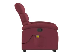 Poltrona de massagens reclin. elevatória tecido vermelho tinto SHL261249