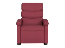 Poltrona de massagens reclin. elevatória tecido vermelho tinto SHL261249