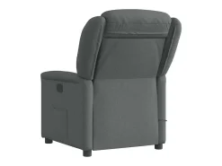 Poltrona de massagens reclinável tecido cinzento-escuro SHL948005