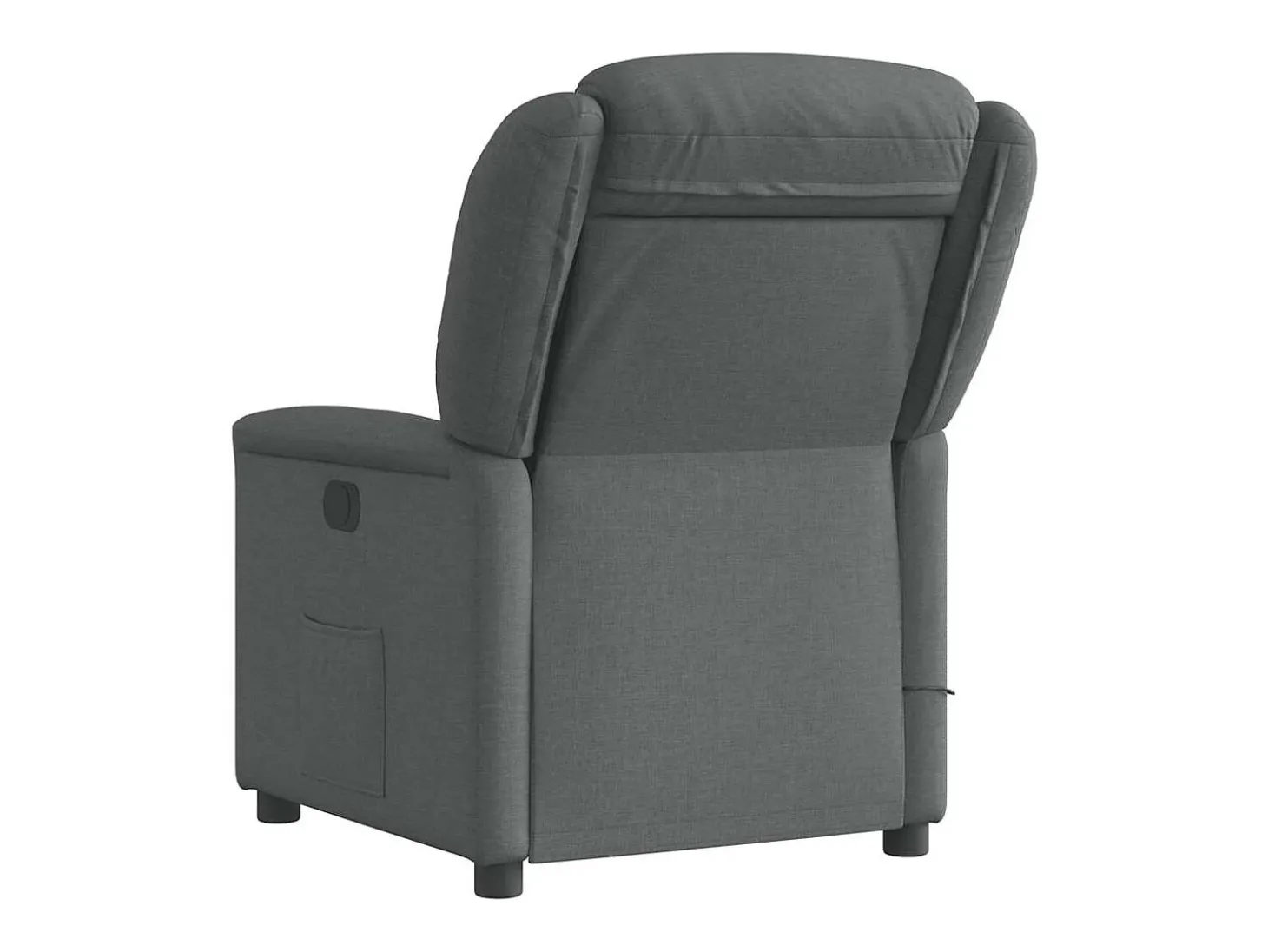 Poltrona de massagens reclinável tecido cinzento-escuro SHL948005