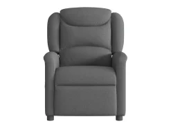 Poltrona de massagens reclinável tecido cinzento-escuro SHL948005