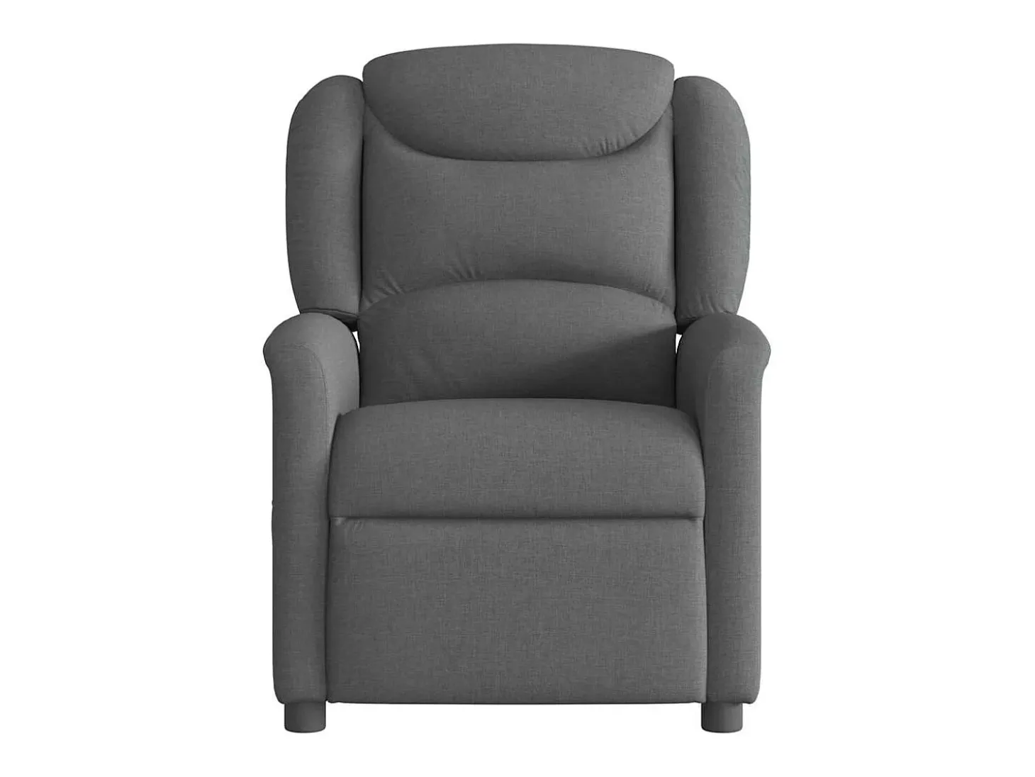 Poltrona de massagens reclinável tecido cinzento-escuro SHL948005