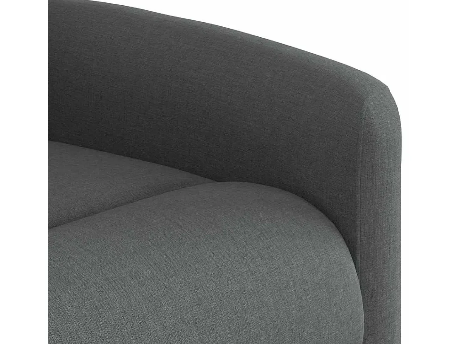 Poltrona de massagens reclinável tecido cinzento-escuro SHL948005