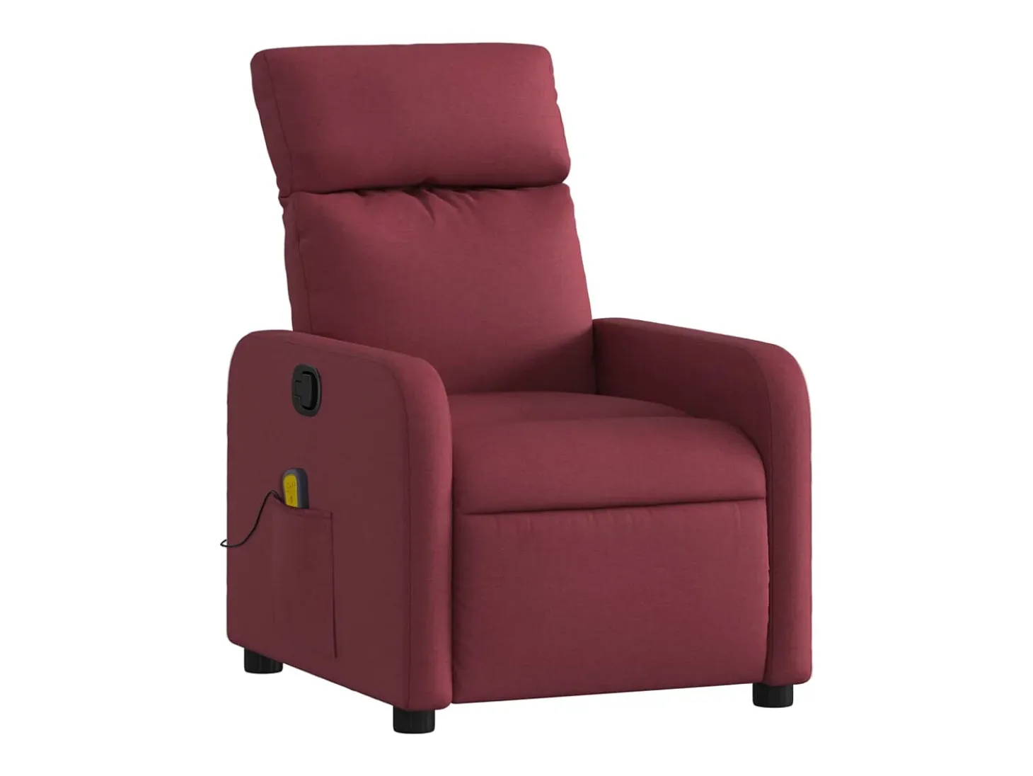 Poltrona de massagens reclinável tecido vermelho tinto SHL742077