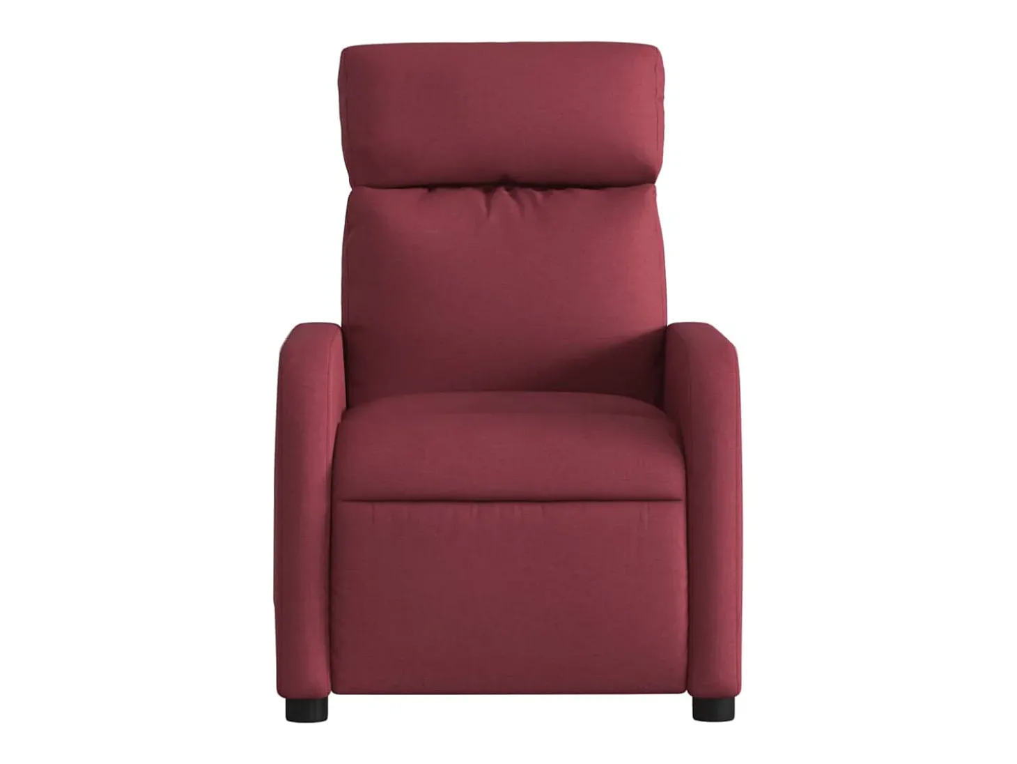 Poltrona de massagens reclinável tecido vermelho tinto SHL742077