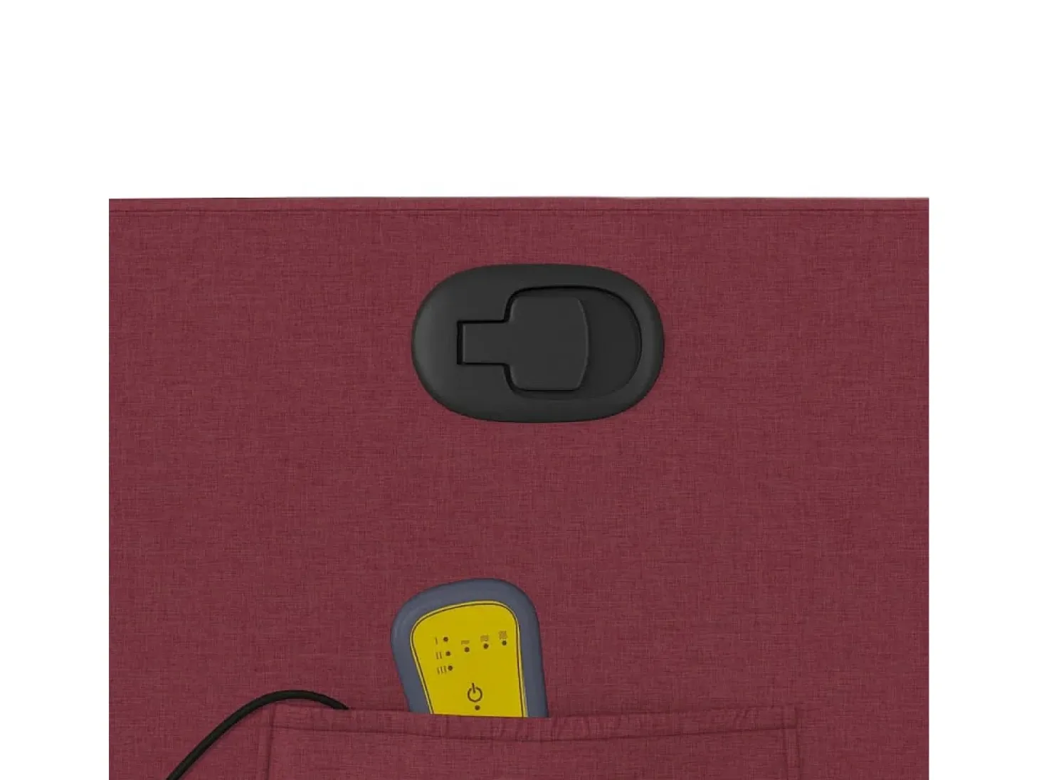 Poltrona de massagens reclinável tecido vermelho tinto SHL742077