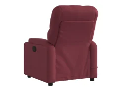 Poltrona de massagens reclinável tecido vermelho tinto SHL192238
