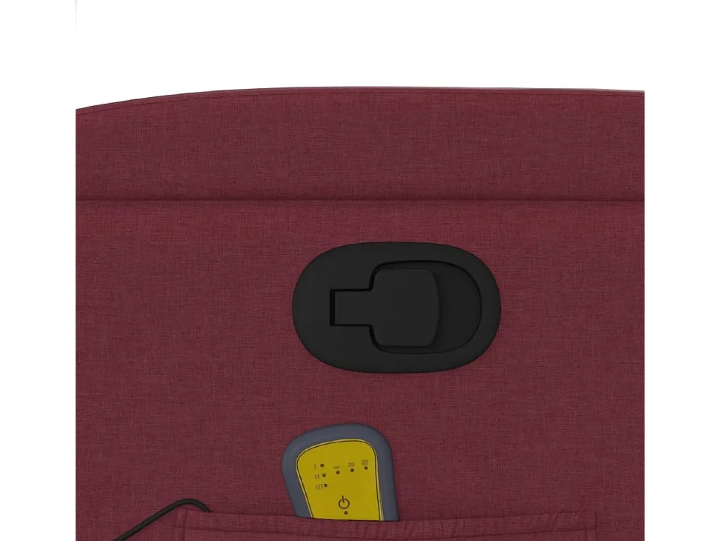 Poltrona de massagens reclinável tecido vermelho tinto SHL192238