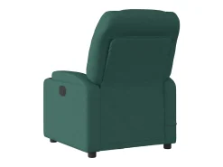 Poltrona de massagens reclinável tecido verde-escuro SHL556167