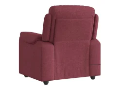 Poltrona de massagens reclinável tecido vermelho tinto SHL100143