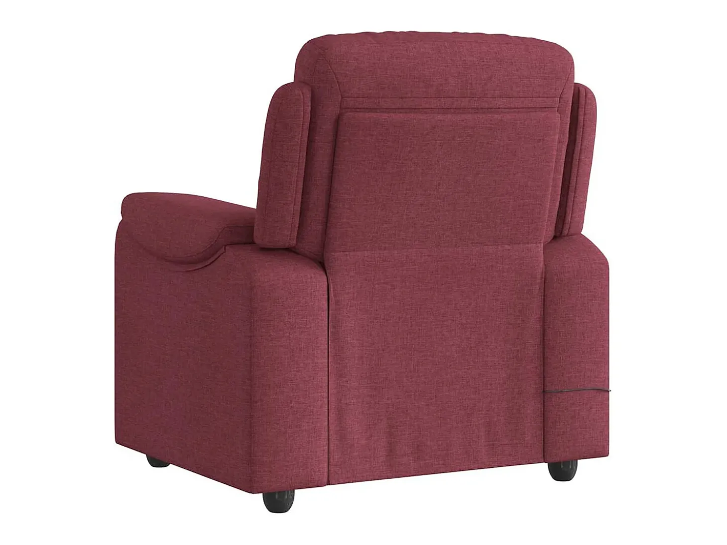 Poltrona de massagens reclinável tecido vermelho tinto SHL100143