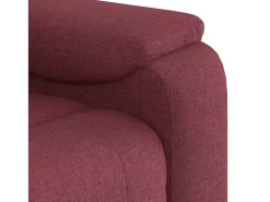 Poltrona de massagens reclinável tecido vermelho tinto SHL100143