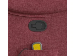 Poltrona de massagens reclinável tecido vermelho tinto SHL100143