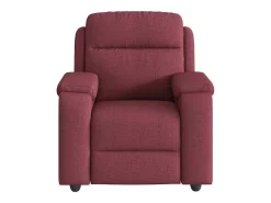 Poltrona de massagens reclinável tecido vermelho tinto SHL100143