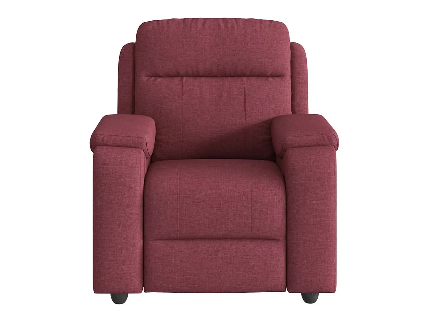 Poltrona de massagens reclinável tecido vermelho tinto SHL100143