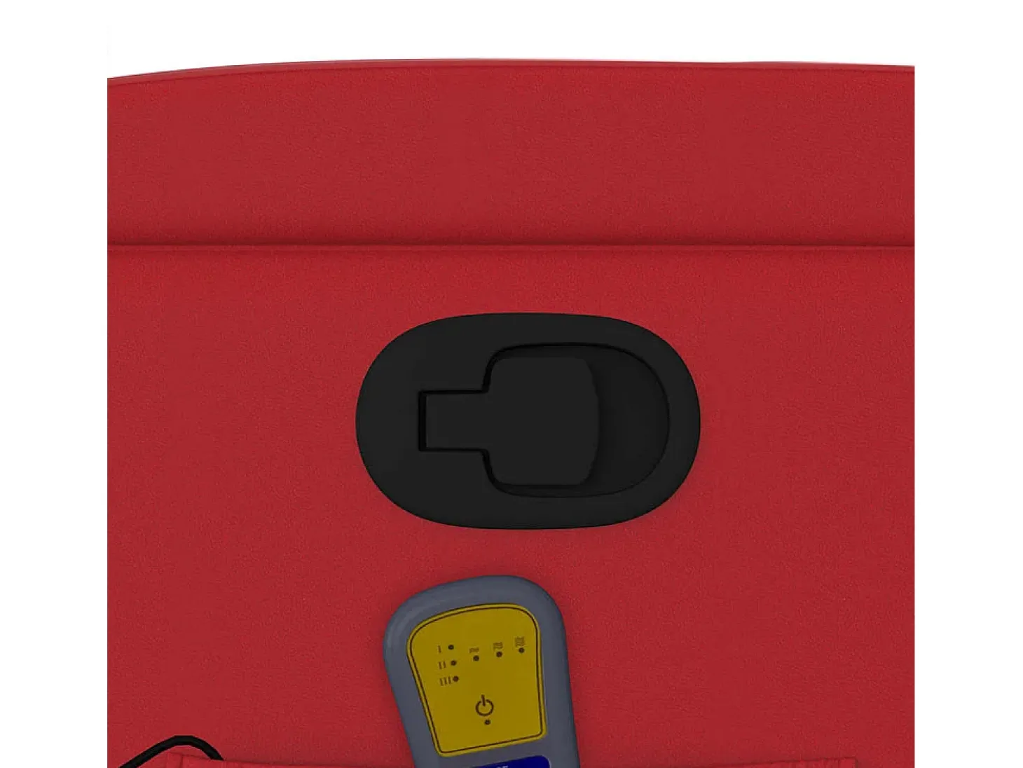 Poltrona de massagens reclinável couro artificial vermelho SHL728999