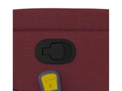 Poltrona de massagens reclinável tecido vermelho tinto SHL582282