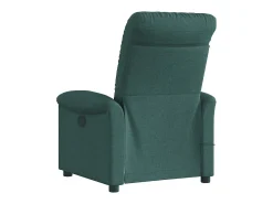 Poltrona de massagens reclinável tecido verde-escuro SHL389662