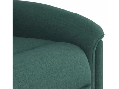 Poltrona de massagens reclinável tecido verde-escuro SHL389662