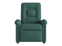 Poltrona de massagens reclinável tecido verde-escuro SHL389662
